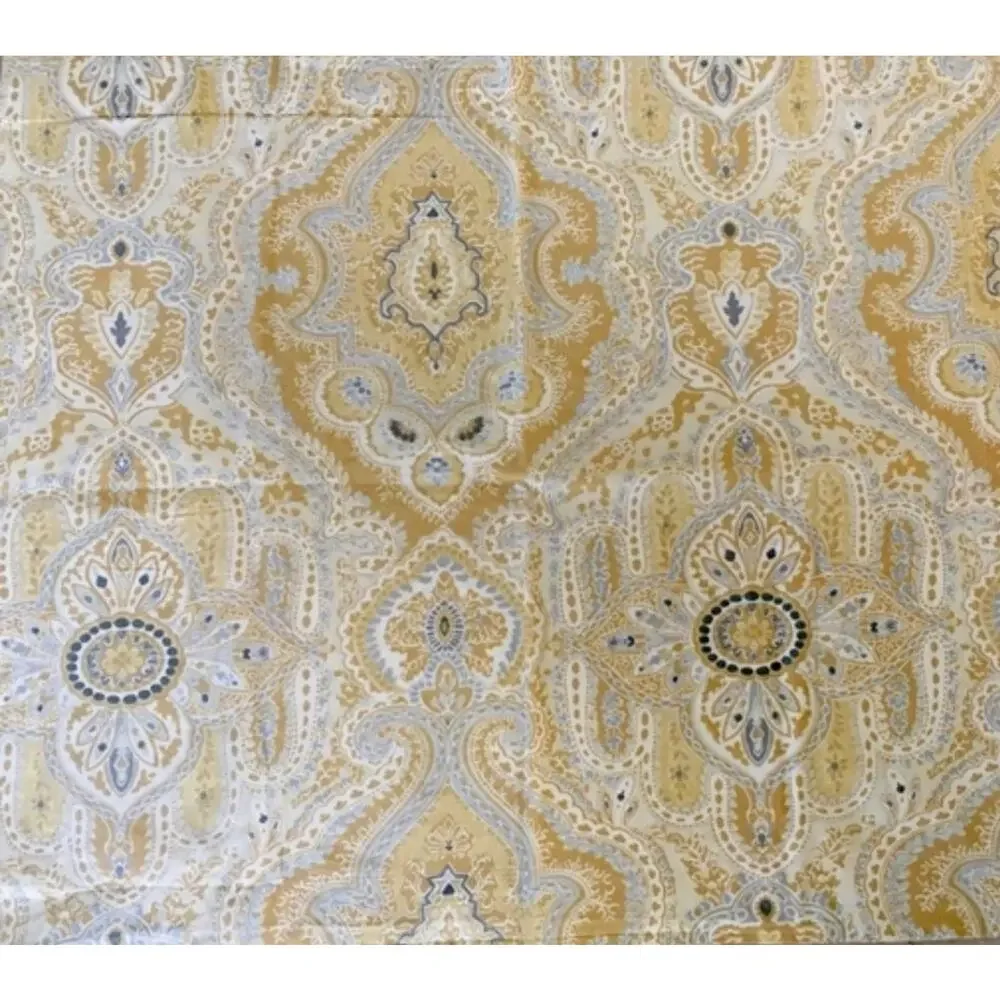 Pottery Barn Yellow Cotton Viola Paisley Duvet Cover Set Full/Queen Shams